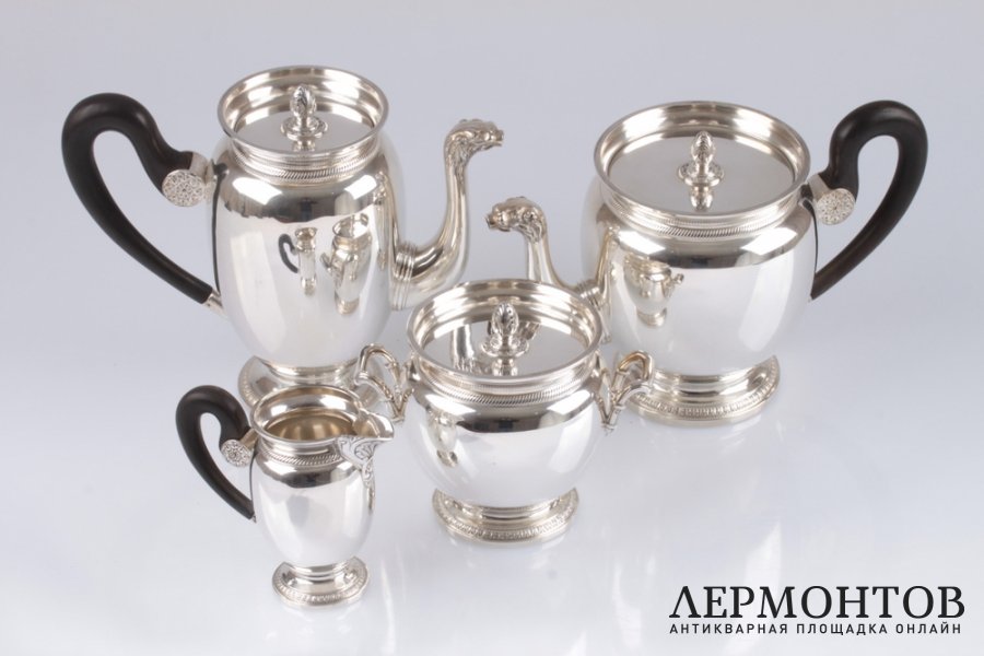 Чайно-кофейный сервиз Henin et Cie. Серебро 950. Франция