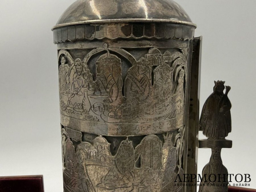 Иудаика Мегилат Эстер свиток. Серебро 925 пробы.