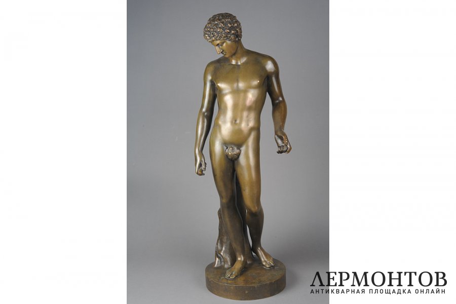 Скульптура Аполлон. Германия, автор H. Jacquet Fils, 2 пол. 19 в. Бронза.