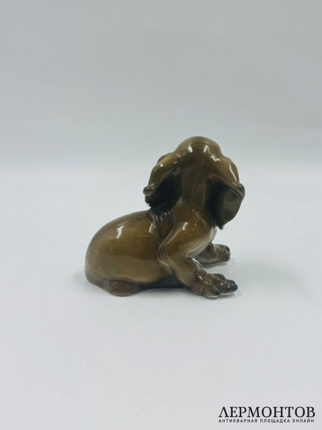 Статуэтка «Такса-щенок». Фарфор, роспись, Rosenthal, Германия, 1-я половина 20 века