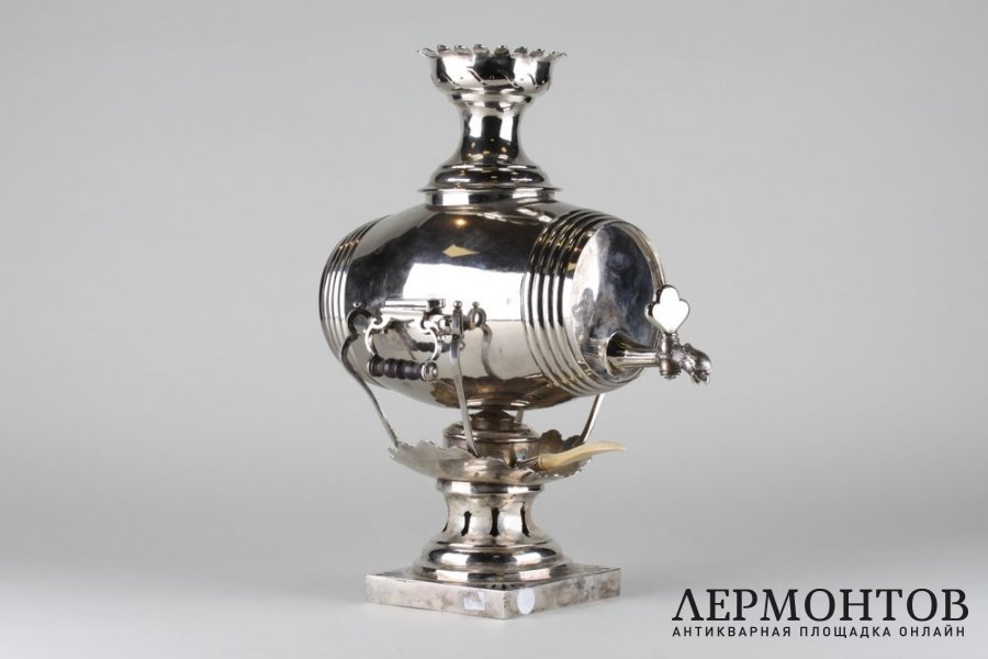 Бульотка Бочонок. Серебро 13 лот, 812 пробы, Австрия, 1851 г. 