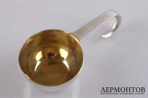 Ковш. Серебро 84 пробы. Золочение. 1881 год. Российская империя