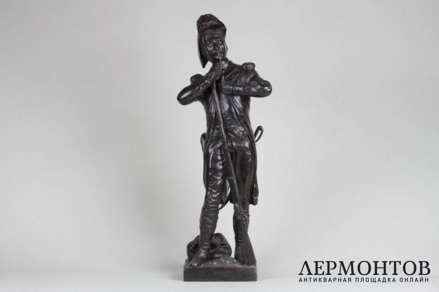 Скульптура Гренадер. Франция, Париж, по модели Dumage, 1888 г. Бронза. Экспертиза.