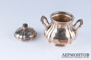 Сервиз чайныйкофейный. Бельгия. Конец 19 - 1 половина 20 века. Freres Delheid. Серебро 800 и 950.
