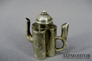 Миниатюра-чайник. Серебро 800. Восток, ХХ век.