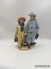 Статуэтка «Дорога в школу». Фарфор грес, Lladro, Испания
