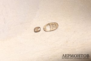 Портсигар. Альберт Хольстрем. Серебро 84 пробы. Российская империя. 1908-1917 гг.
