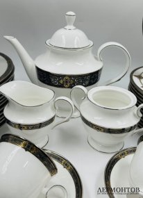 Чайный и столовый сервиз «Vintage Jewel» на 47 предметов. Фарфор, Lenox, США, 20 век