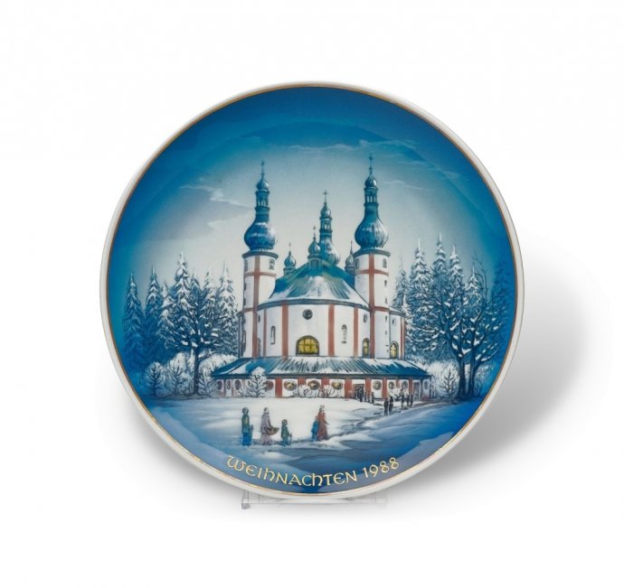 Тарелка настенная «Рождество 1988». Фарфор, Rosenthal, Германия