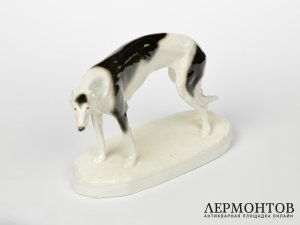 Статуэтка «Стоящая борзая». Goldscheider, Австрия, 1911–1912 годы