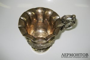 Кружка. Серебро 950 пробы. Франция, XIX век. 