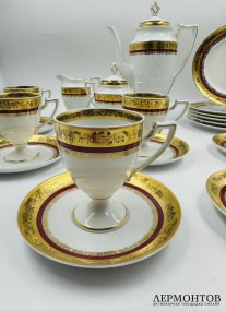 Кофейный сервиз «Скифская пектораль». Фарфор, Tettau, Германия, 2016–2017 годы