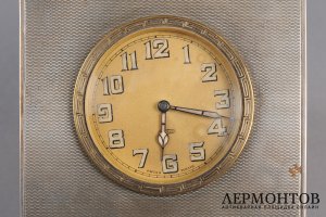 Кабинетная шкатулка для мелочей с часами. Англия, Лондон, 1919 г. Часы - Швейцария.