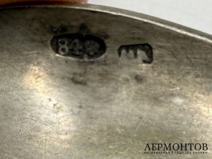 Ложка крестьянин в русском стиле. Россия, рубеж 19-20 века. Серебро 84 пробы.