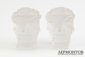 Пресс-папье Medusa Lumiere White 2 шт. Германия, фирма Rosenthal, Versace, 2000 гг.