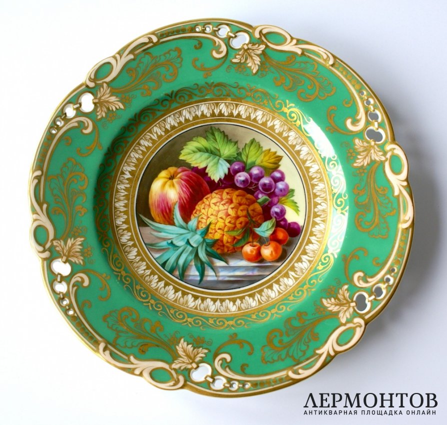 Фарфоровый десертный сервиз, 1850е годы, Англия, Ridgway
