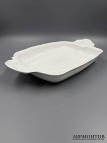 Блюдо для запекания из «Лебединого сервиза», 33,5 × 21 см. Фарфор, Meissen, Германия