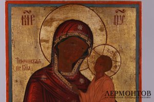 Икона Тихвинская Божья Мать Россия, 1 пол. 18 в. Русский Север.