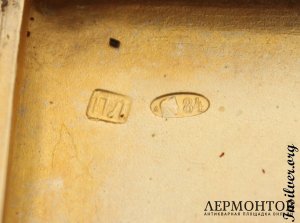 Портсигар "Тройка". Серебро 84. Россия