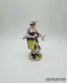 Статуэтка «Певица». Фарфор, роспись, Meissen, Германия, 1-я половина 20 века