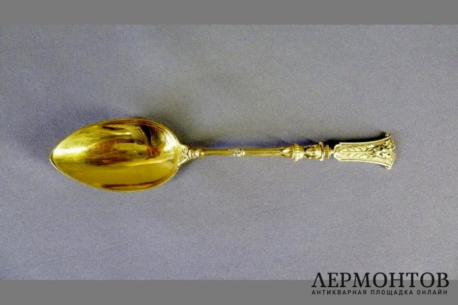 Набор Эгоист. Серебро 900, сталь, золочение. Европа, XIX век.