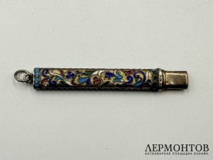 Карандаш. Россия, нач. 20 века. Серебро 84 пробы, эмаль.