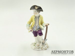 Статуэтка Садовник. Meissen, 1 пол. 20 века. Фарфор, роспись.