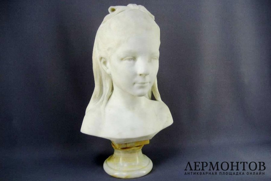 Бюст. Детский портрет. Мрамор. Европа, XIX век.