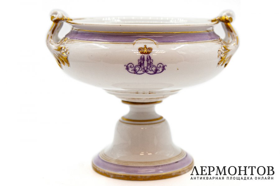 Ваза из сервиза императора Александра III. Российская Империя, ИФЗ, кон. 1855-1881 гг