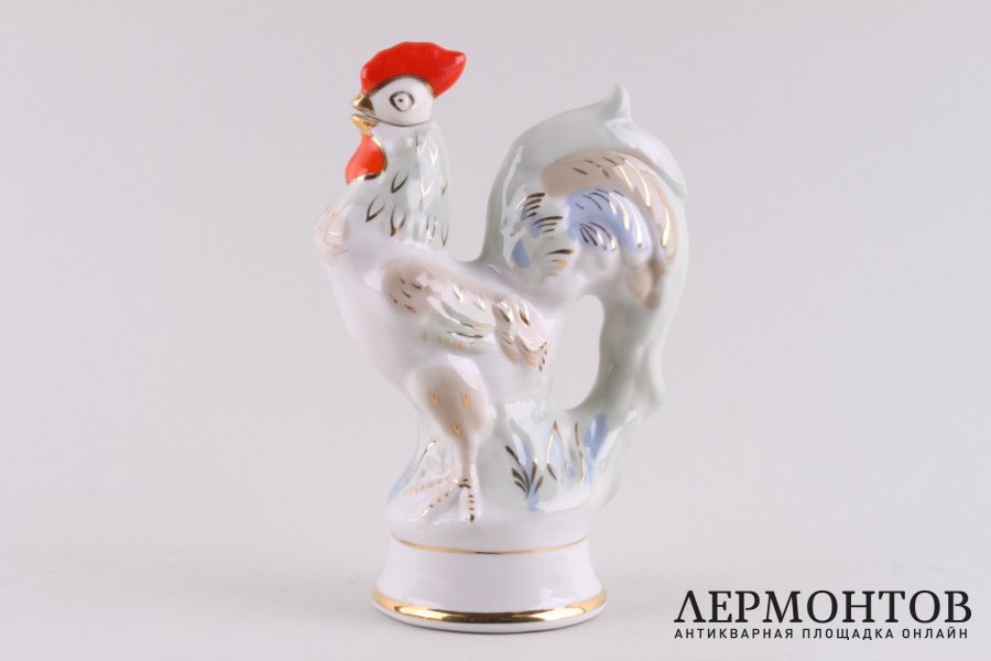 Графинчик Петушок. СССР, Городницкий фарфоровый завод, 1950 - 1960-е гг. Фарфор.
