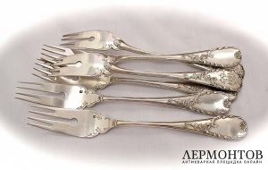 Набор вилок Fouquet-Lapar. Серебро 950. Франция
