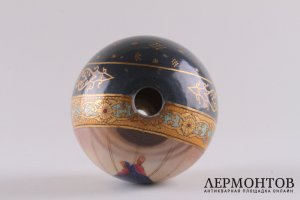 Яйцо пасхальное Христос Воскресе. Фарфор, роспись. Российская империя, рубеж XIX-ХХ в