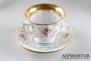 Сервиз на шесть персон. Фарфор, роспись. Франция, Сезанн, вторая половина XIX века