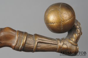 Скульптура Футболист - нападающий. Франция, Париж, 1930-е гг. Шпиатр.