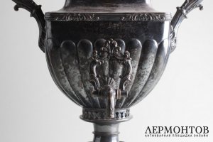 Самовар-ваза квадрат. Федор Эмме. Российская империя, XIX век.