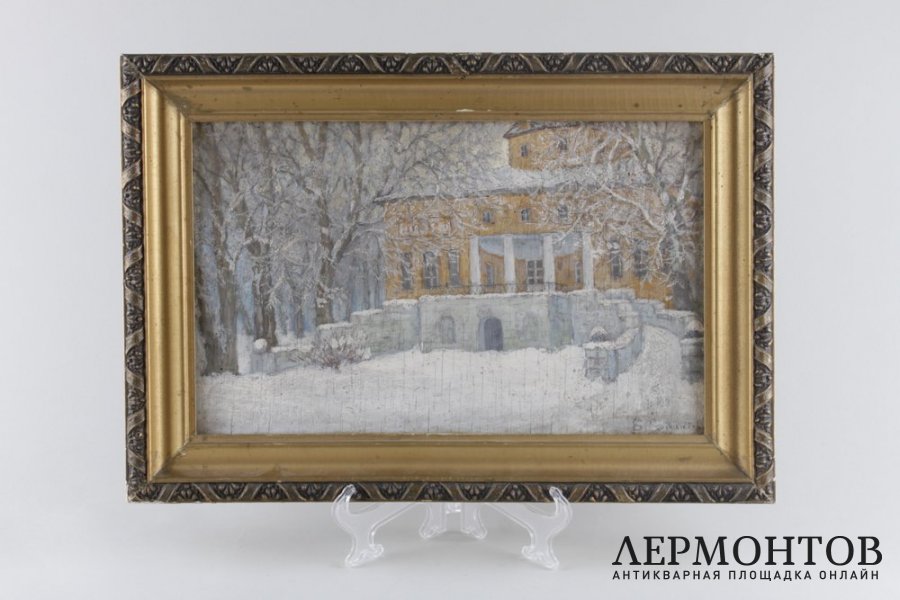 Картина Дворянская усадьба. Россия, худ. Б.М. Боголюбов, нач. 20 в.