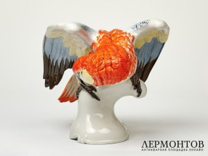 Статуэтка «Попугай». Фарфор, Rosenthal, Германия, 1949 год