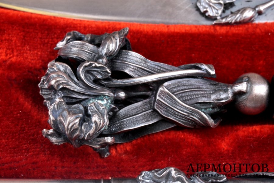 Письменный прибор art nouveau St Antoine. Серебрение. Франция