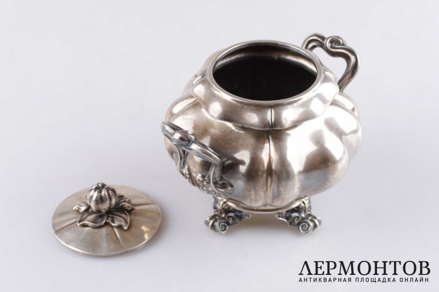 Сахарница Debain. Серебро 950 пробы. Конец XIX в. Франция