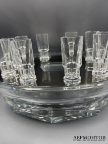 Набор для водки и икры «Harcourt Abysse». Хрусталь, Baccarat, Thomas Bastide