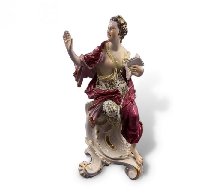 Скульптура «Муза Талия». Фарфор, Meissen, И. И. Кендлер, Германия, 2013 год