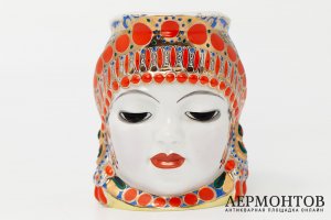 Кружка Молоко. СССР, Ленинградский фарфоровый завод, Н.Я. Данько, 1950-1960 г. Фарфор