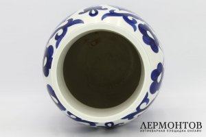 Большая ваза Орнамент. Фарфор, роспись. СССР, ЛФЗ, 1950 - 60е гг.