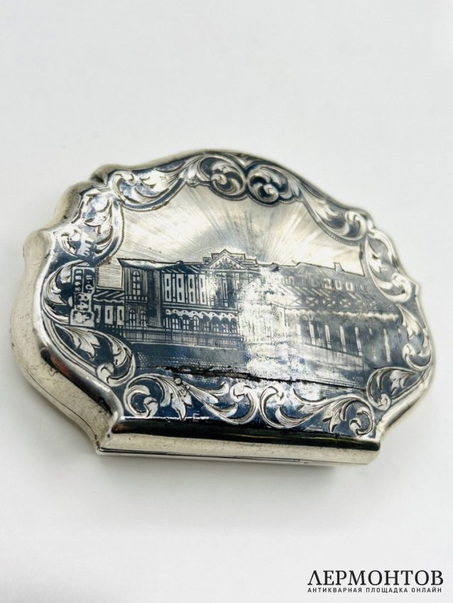 Кошелёк с черневым орнаментом. Серебро 84 пробы, М. Парамонов, Россия, 1862 год