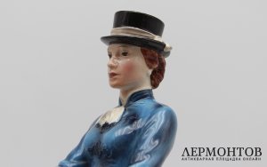 Масштабная скульптура Императрица Елизавета Баварская на лошади. Австрия, 1930-40е гг