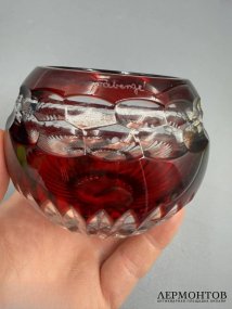 Парные подсвечники «Nadya». Цветной хрусталь, Faberge