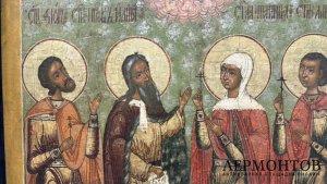 Икона Св. Илия, Параскева Пятница, Флор, Лавр. Кон. 17 - нач. 18 века. Экспертиза.
