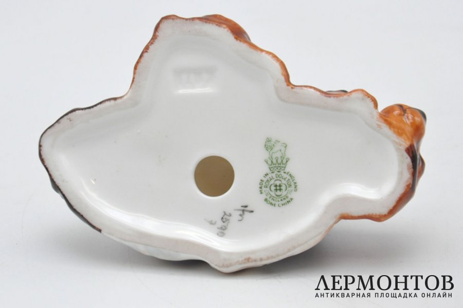 Статуэтка Спящие кокер-спаниели. Фарфор, роспись. Англия, Royal Doulton, 1970-80е гг.