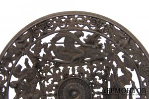Тарелка Нептун и Наяды. Чугун. Россия, Касли, 1896 год.