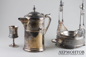 Бульотка для глинтвейна. Серебрение. Дерби-Сильвер. США. Нач. XX в.